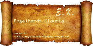 Engelhardt Klaudia névjegykártya